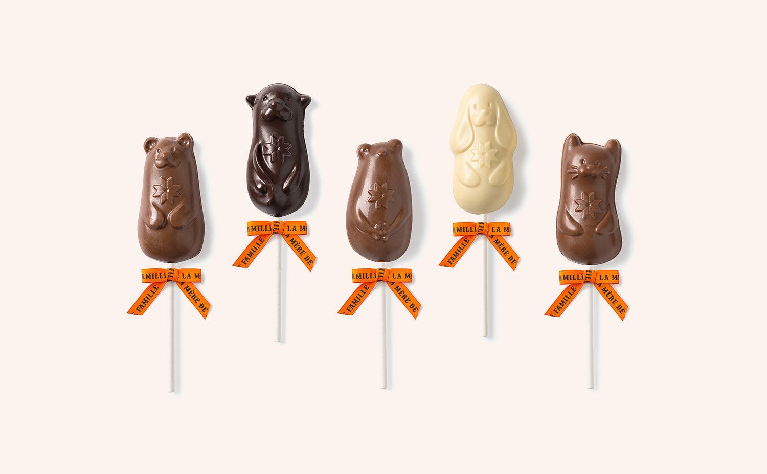 Sucettes au chocolat