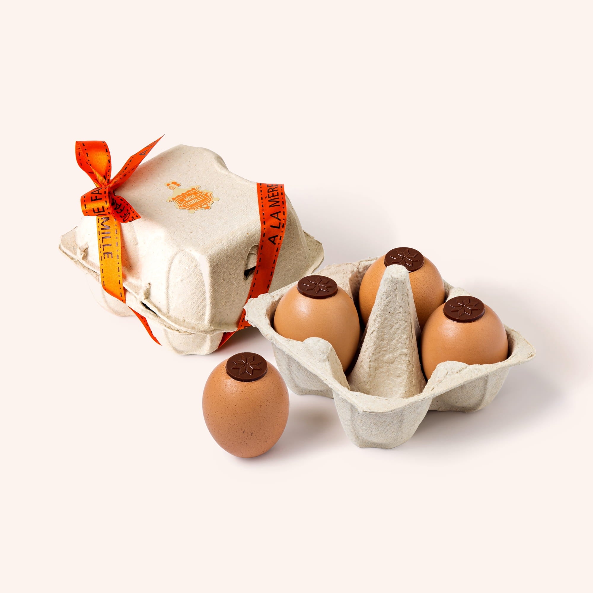 Boîte de 4 oeufs coquilles - Noir