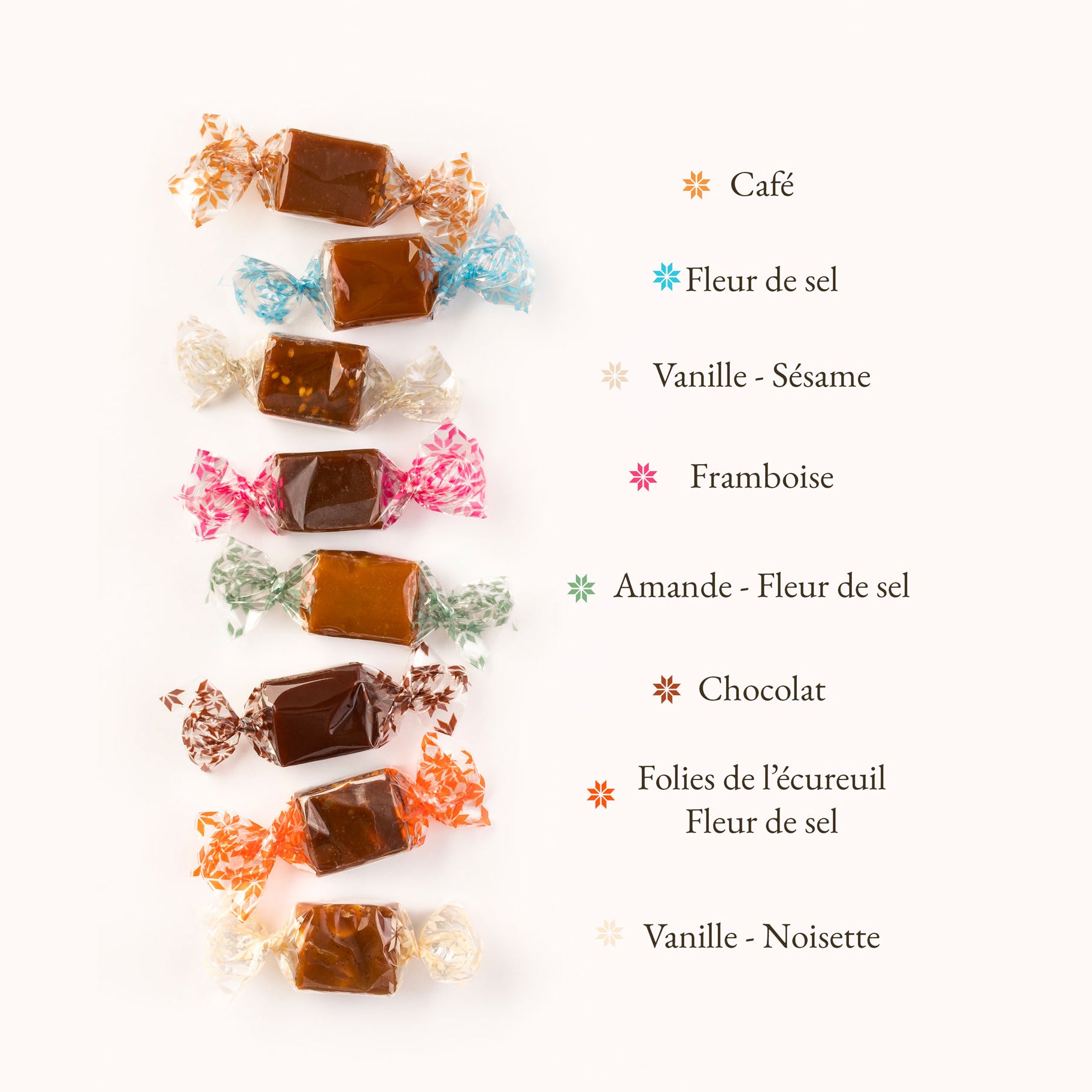 Caramels bag 130 g