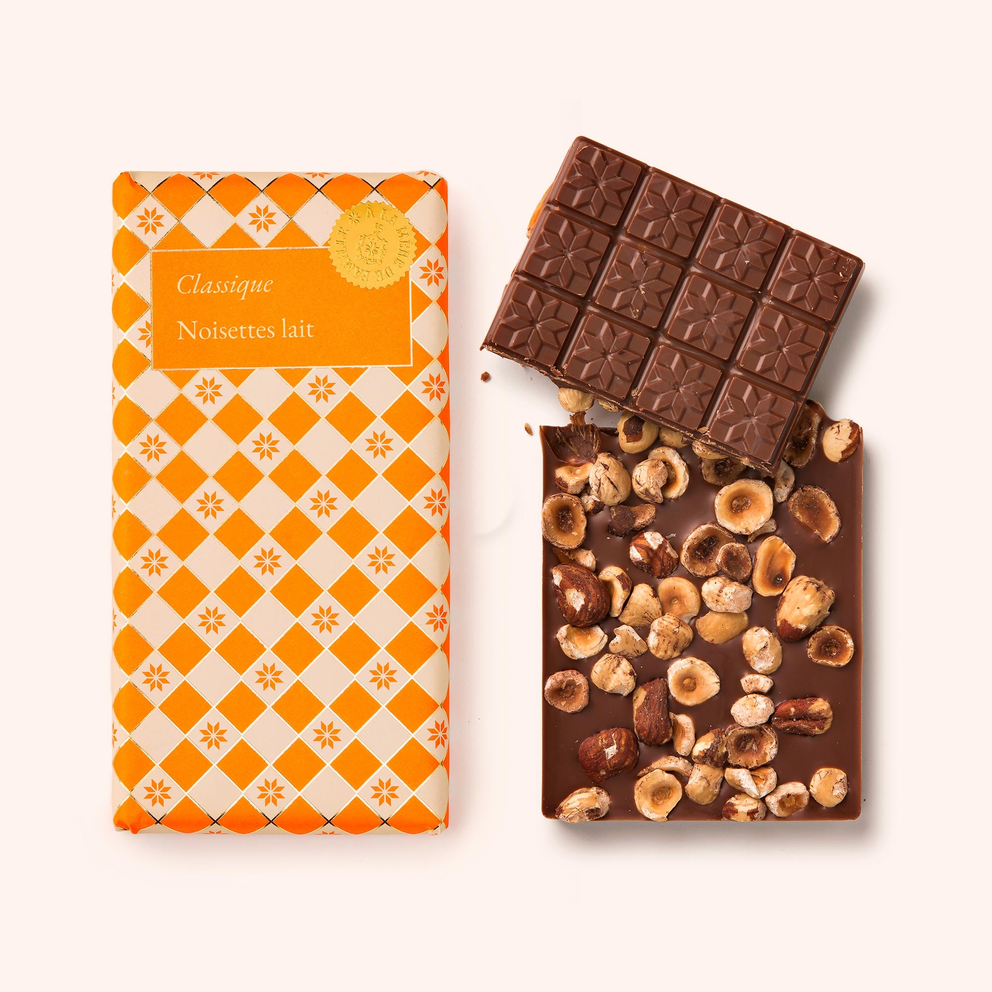 Tablette chocolat noisettes lait