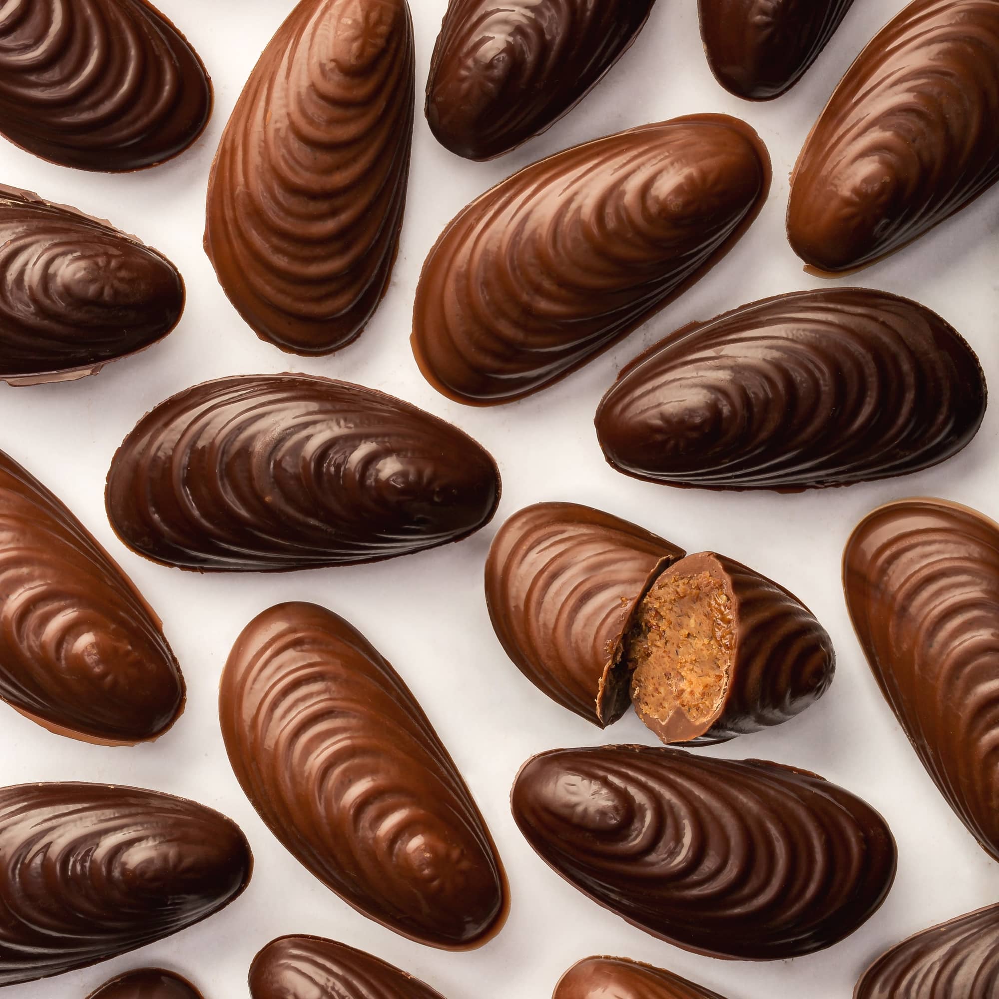 Sachet moules au praliné - Lait