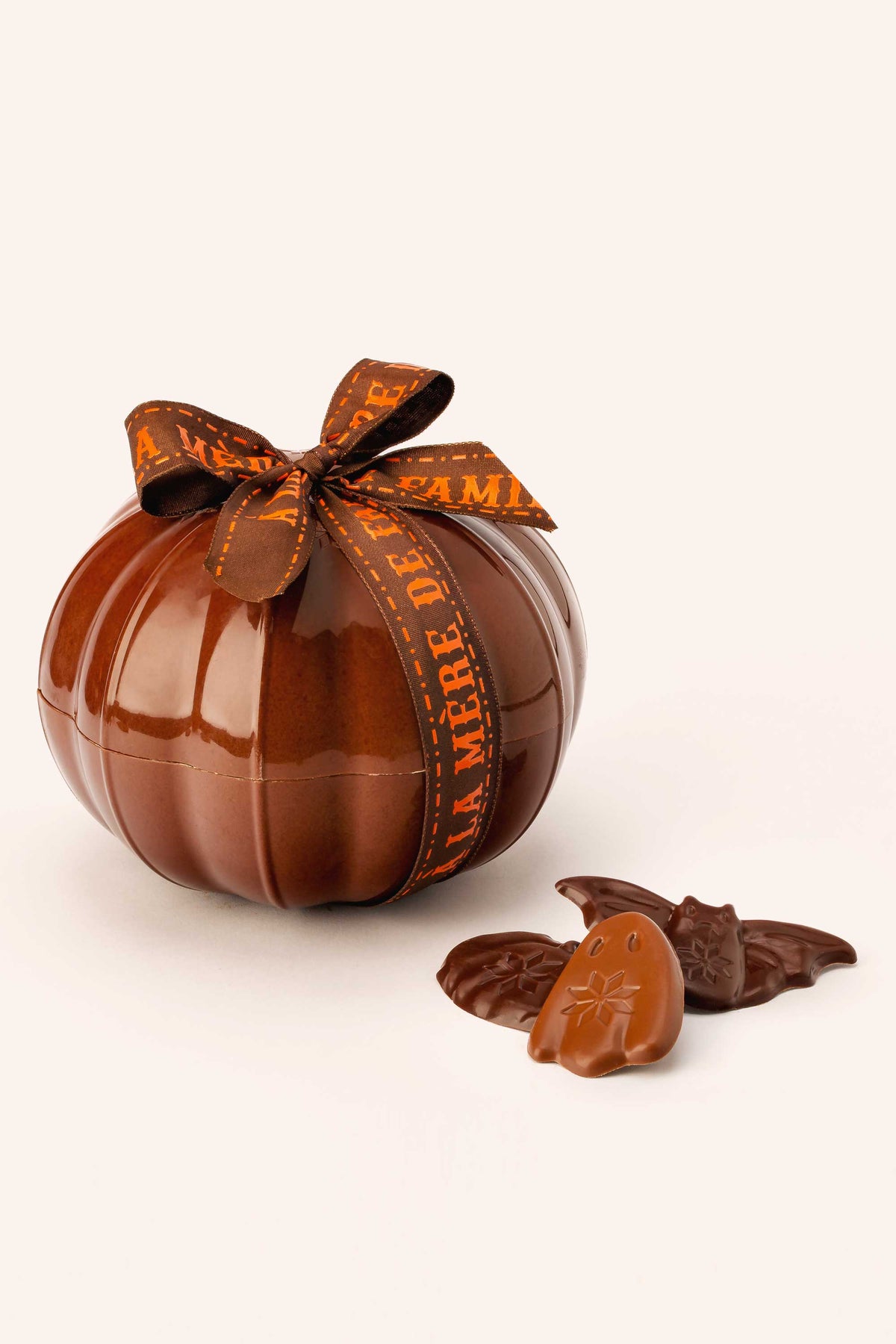 Halloween pumpkin 12 cm - milk