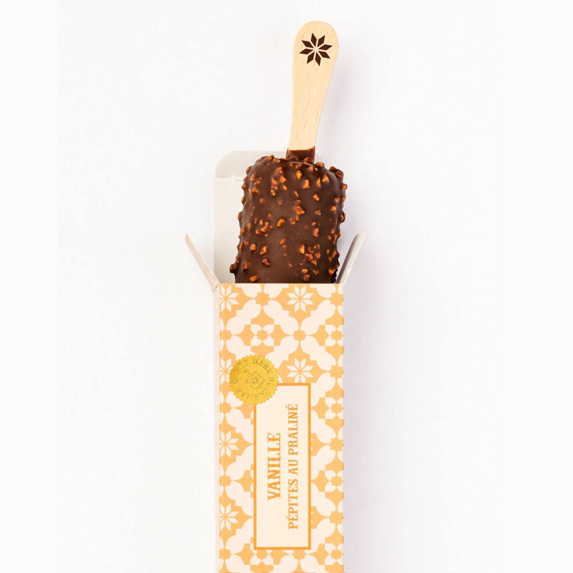 Esquimau vanille et pépites de praliné