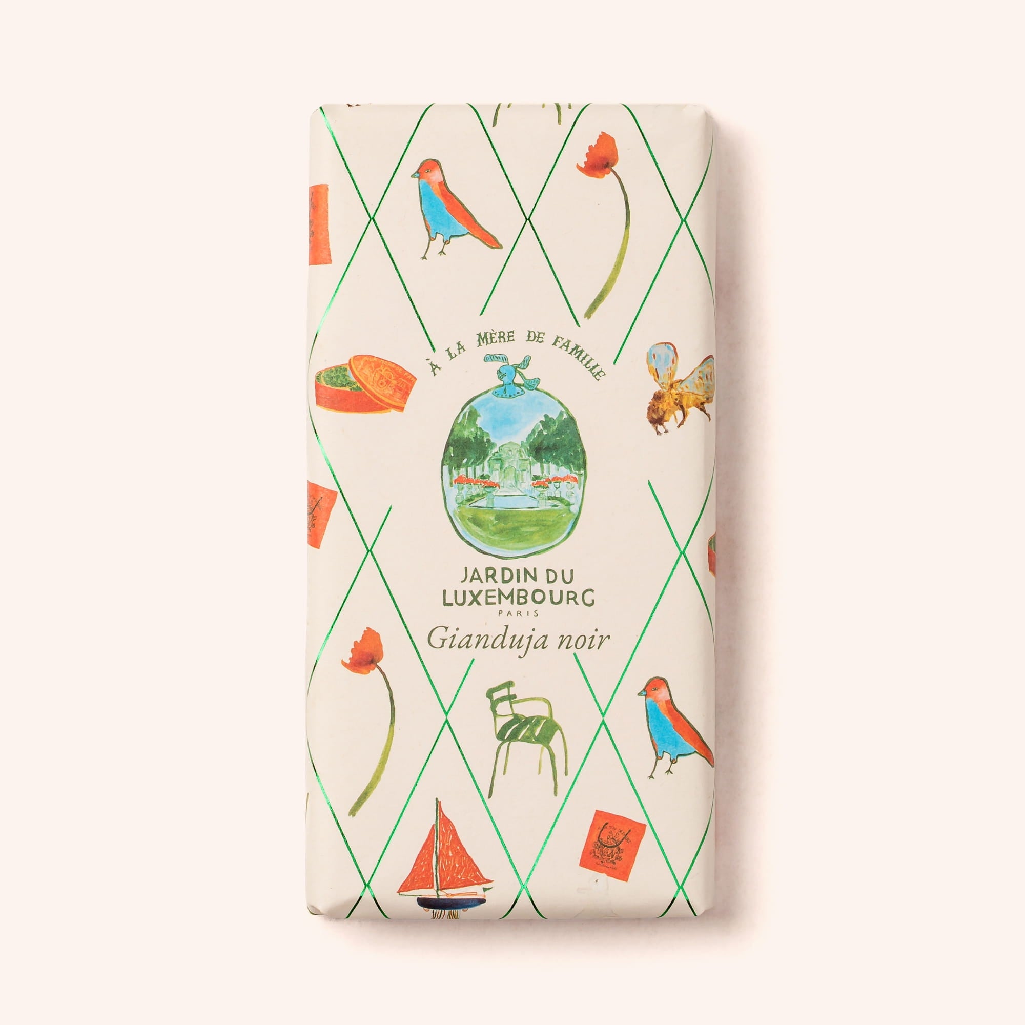 Dark Gianduja Chocolate Bar x Jardin de Luxembourg