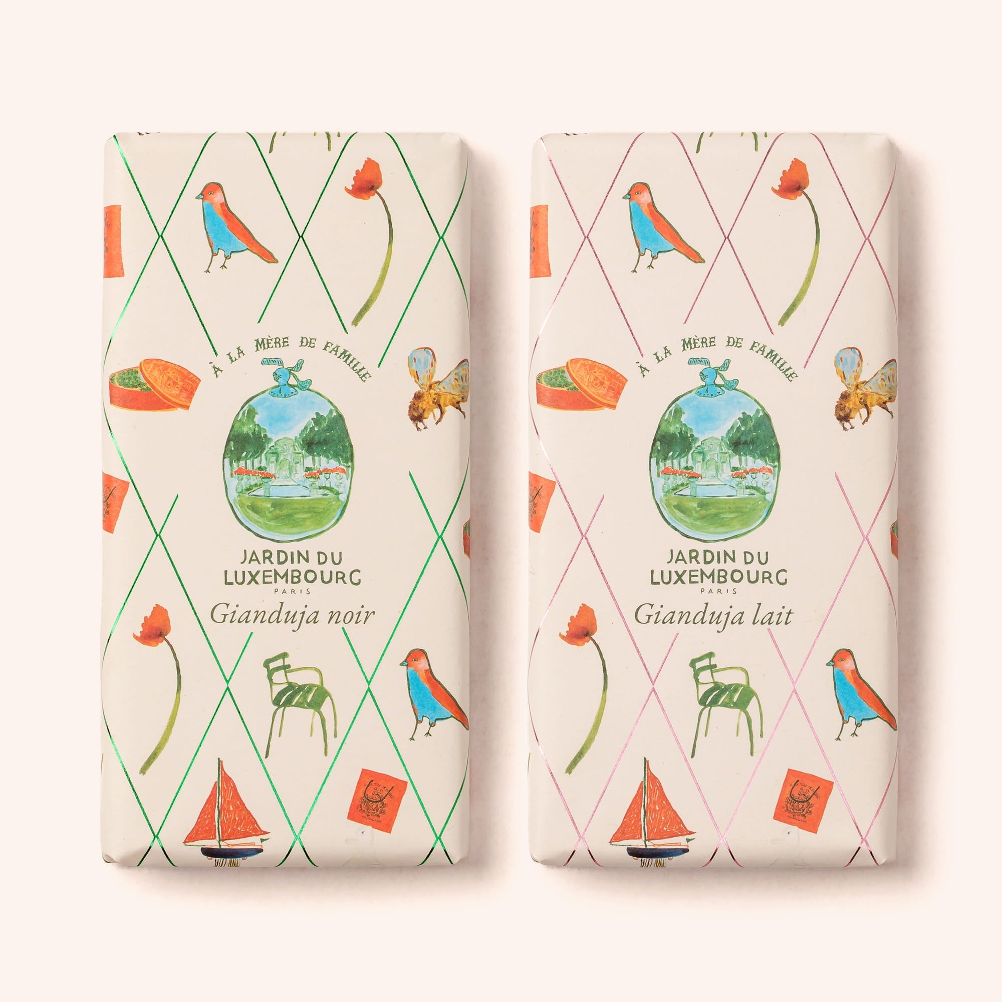 Tablette gianduja lait x Jardin du Luxembourg