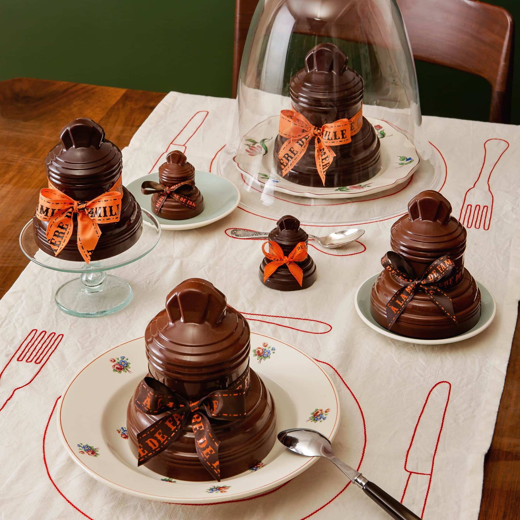 Cloche carreau de ciment - 55 g - Lait