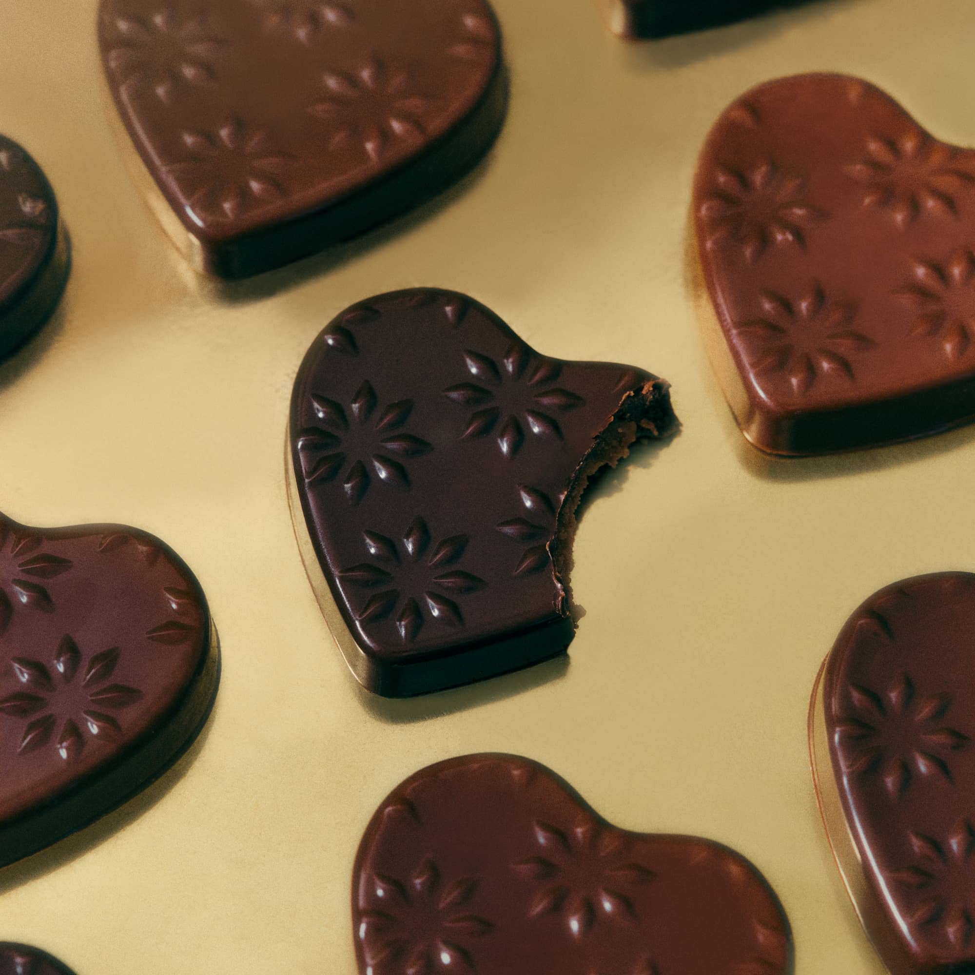 Bag of praline hearts