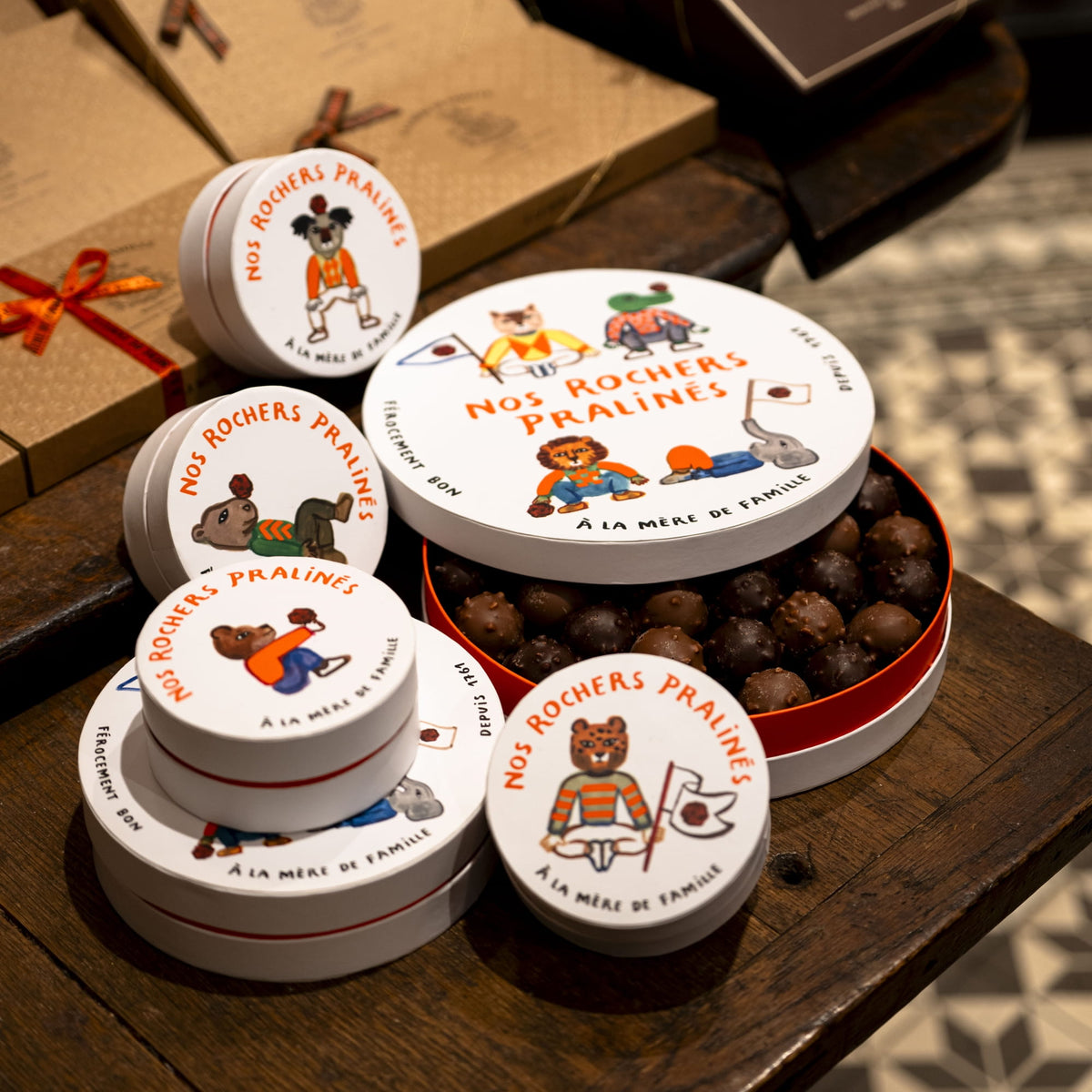 Nos chocolats praliné