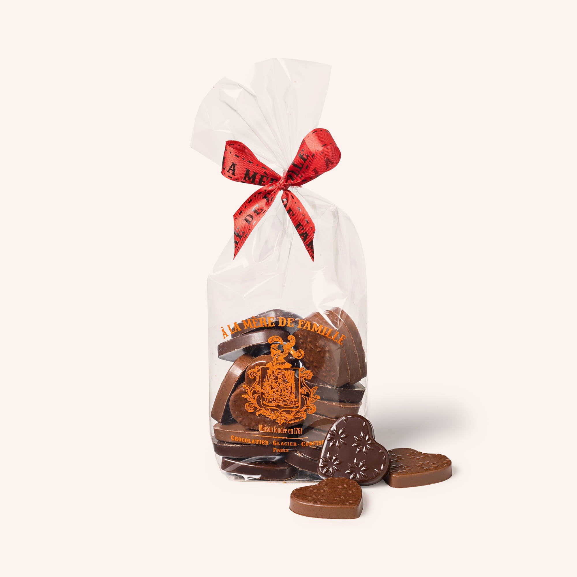 Bag of praline hearts