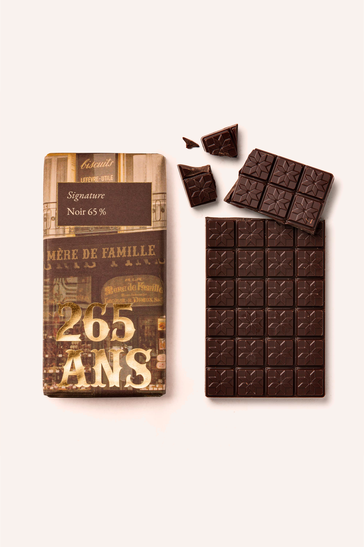 Tablette anniversaire - chocolat noir 65 %