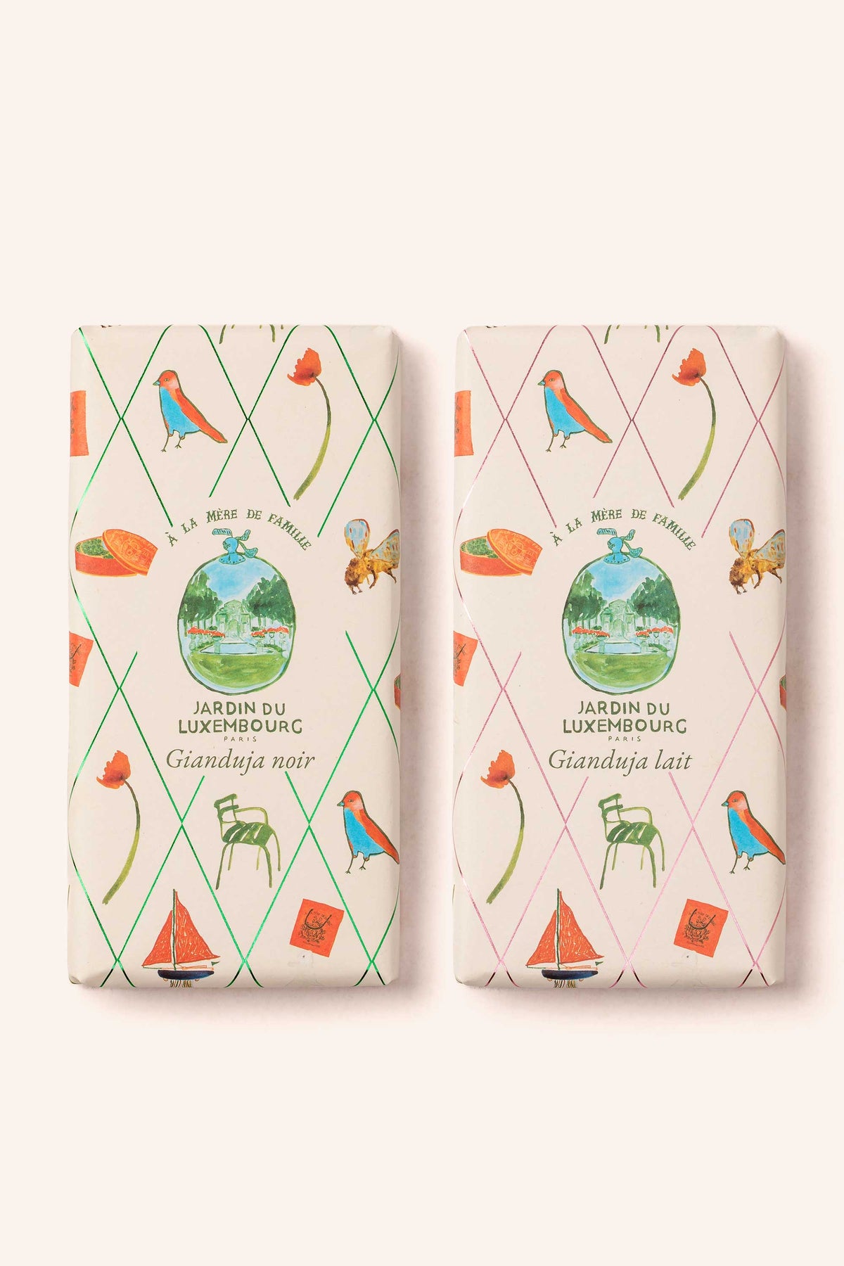 Tablette gianduja lait x Jardin du Luxembourg