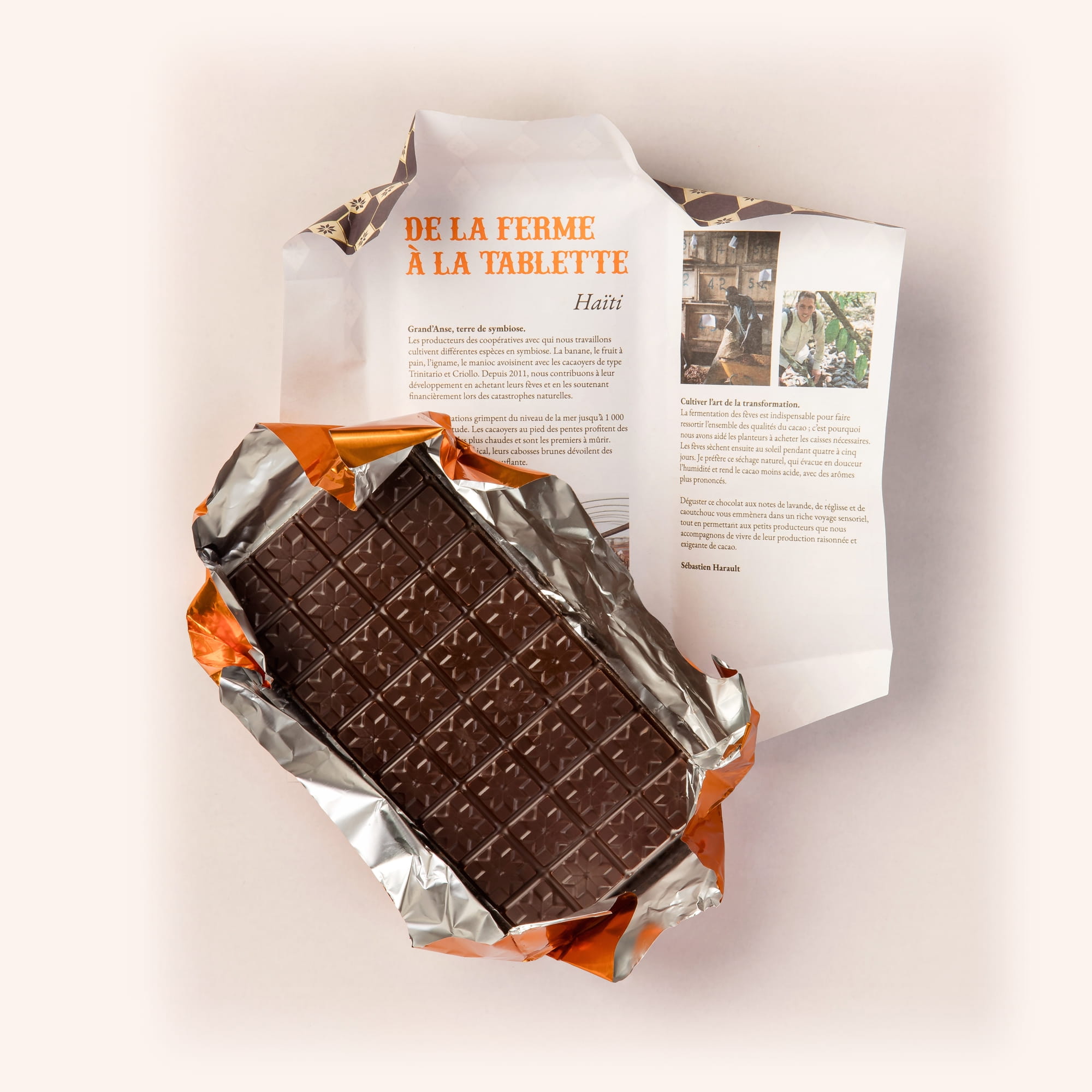 Tablette chocolat Haïti 75 %