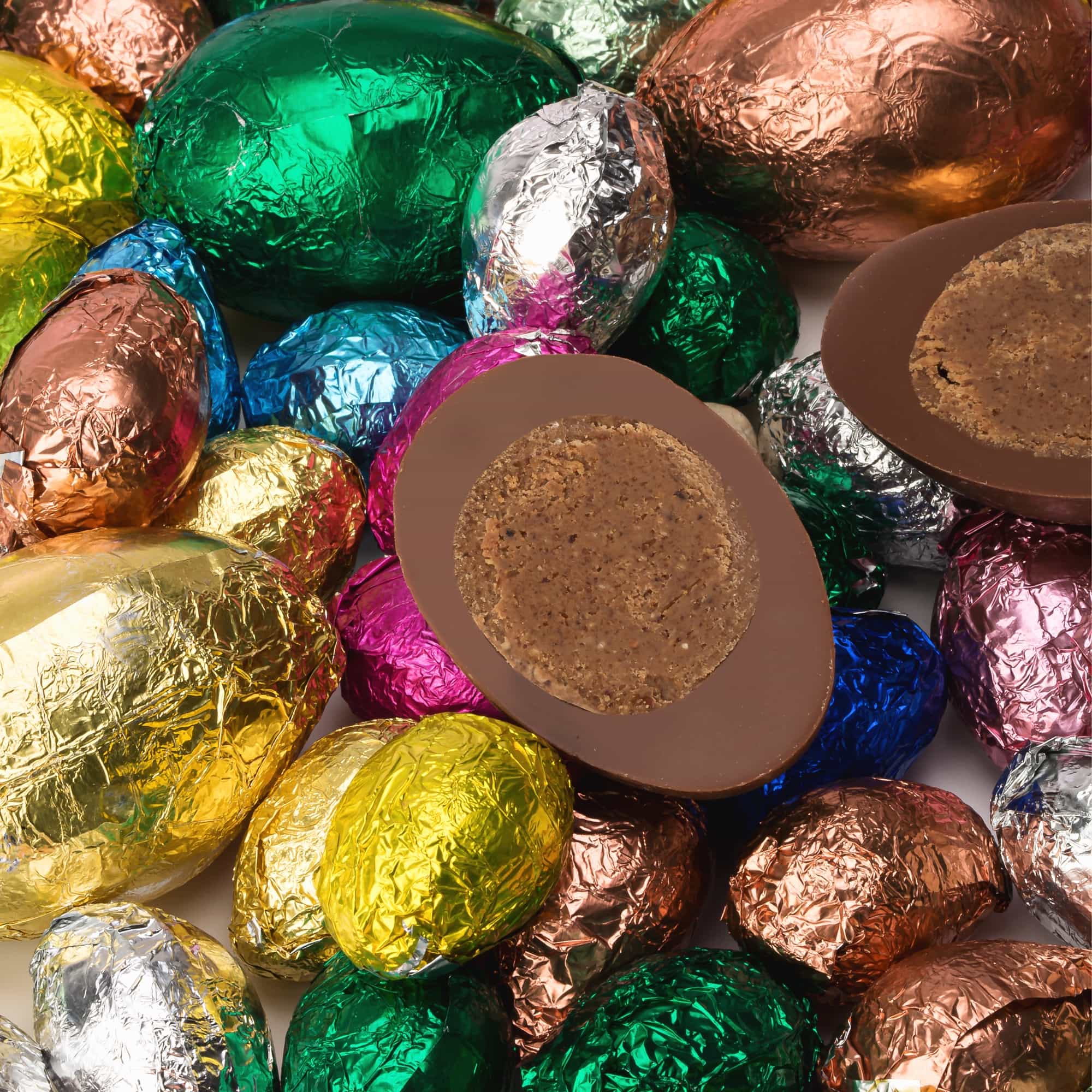 Gros oeuf praliné orange - Lait